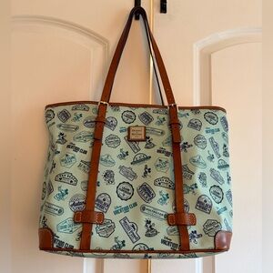Dooney & Bourke Grand Floridian Disney Vacation Club Blue Mickey Mouse Tote